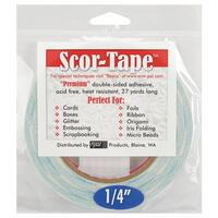 Scor-Pal Scor-Tape Premium Double-Sided Adhesive 1/4 inch x 27 yards 