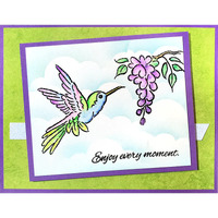 Stampendous Hummingbird Hello Perfectly Clear Stamp Set SSC2007