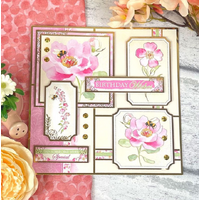 Hunkydory Crafts - Rosy Moments Luxury Topper Set