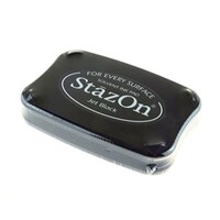 StazOn Ink Pad Jet Black PLUS Reinker Refill