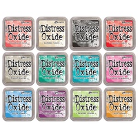 Tim Holtz Distress Oxide Ink Pads And ReInkers 12 Colours Set 2