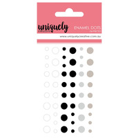 Uniquely Creative Stickers Enamel Dots Monochromatic