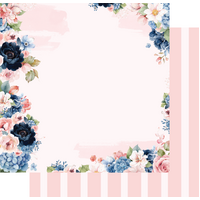 Uniquely Creative 12x12 Cardstock 210gsm Indigo Bloom