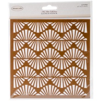 Ultimate Crafts Stencil 6x6 The Ritz Deco Waves