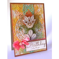 Ultimate Crafts Dies Bohemian Bouquet Curling Florette 