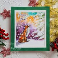 Creative Expressions Designer Boutique Winter Fox 4 in x 6 in Stamp Set UMSDB165