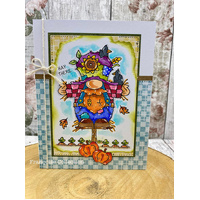 Woodware Scarecrow Norman A6 Clear Stamp Set by Françoise Read