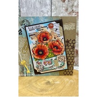 Woodware Wire Mesh A6 Clear Stamp Set by Françoise Read