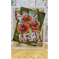 Woodware Faux Stationery A6 Clear Stamp Set by Françoise Read