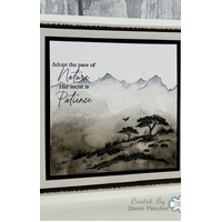 Woodware The Summit A6 Clear Stamp Set By Gwen Fletcher