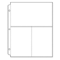 8.5x11 Inch Album Refills (2) 4x6 Portrait Photo Sleeve 10/Pk We R Memory Keepers