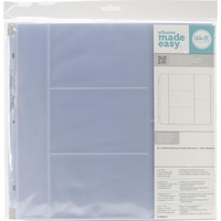 12x12 Album Refills (3)4x6 Landscape (2)4x6 Portrait Photo Sleeve We R Memory Keepers