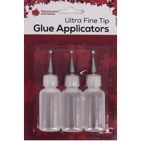 Woodware Ultra Fine Tip Glue Applicator Bottles 3pk