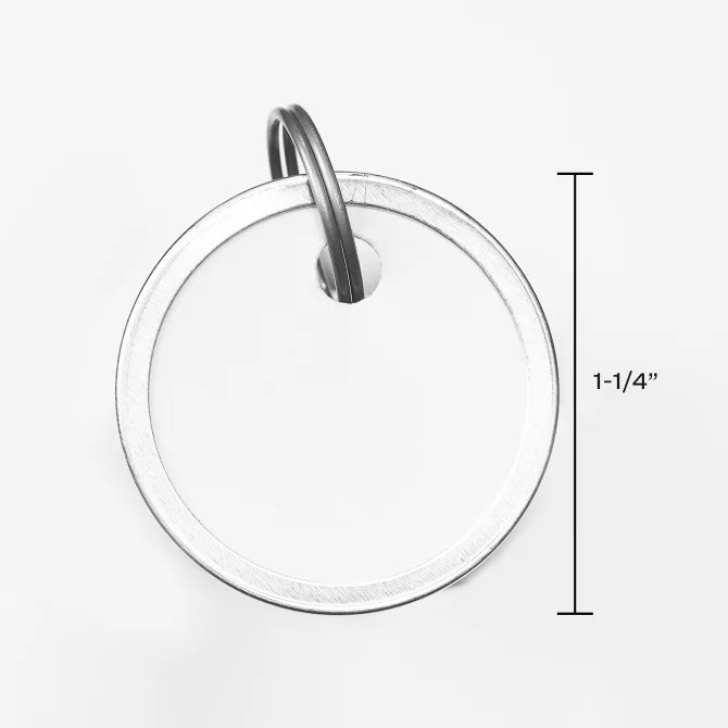 Avery White Metal Rim Split Ring Key Tags 3.17cm 50/Pkg 71709110253 eBay