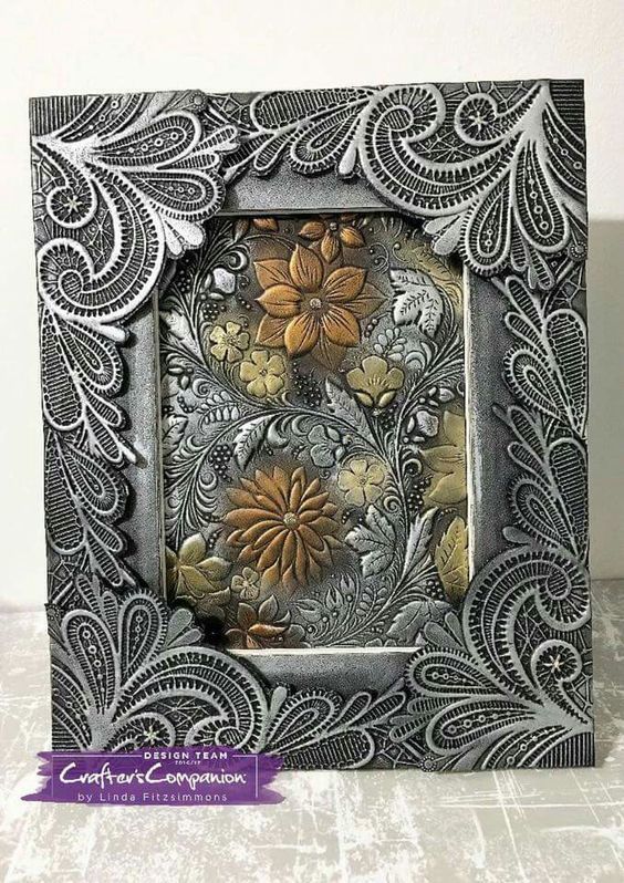 Crafter's Companion 3D Embossing Folder 5X7 Ornate Lace