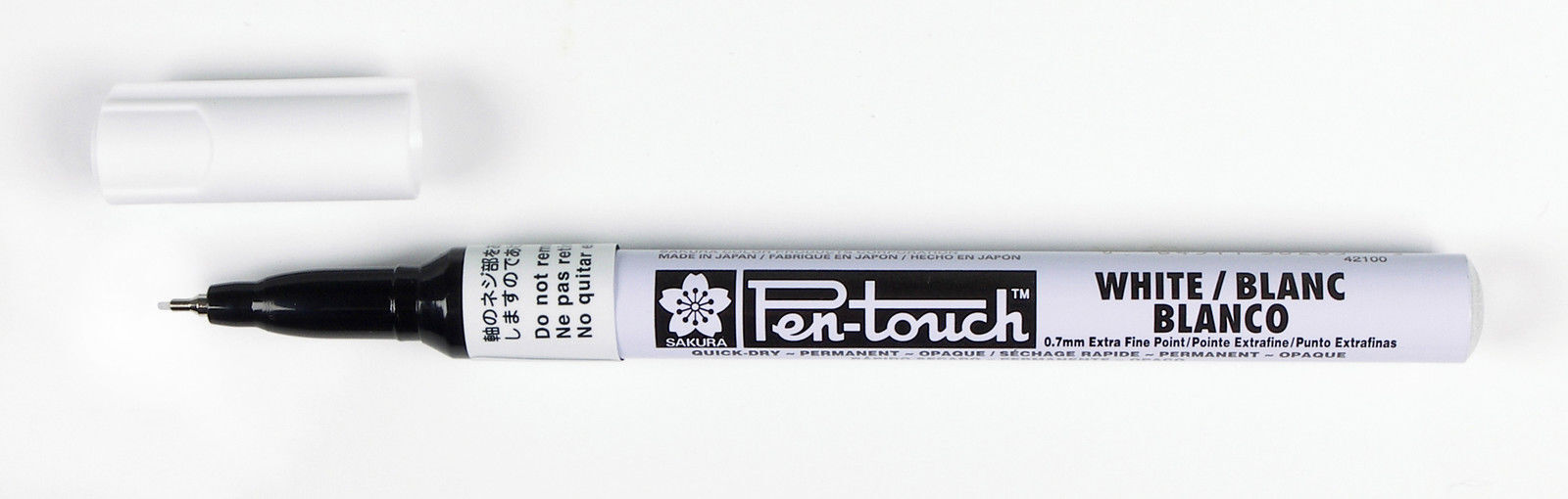 Sakura Pen Touch Paint Marker 0.7mm Extra Fine Point White 42100