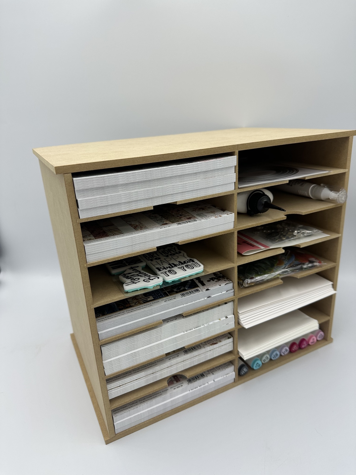 Scrapbooking 12x12 Paper Storage Rack Unit