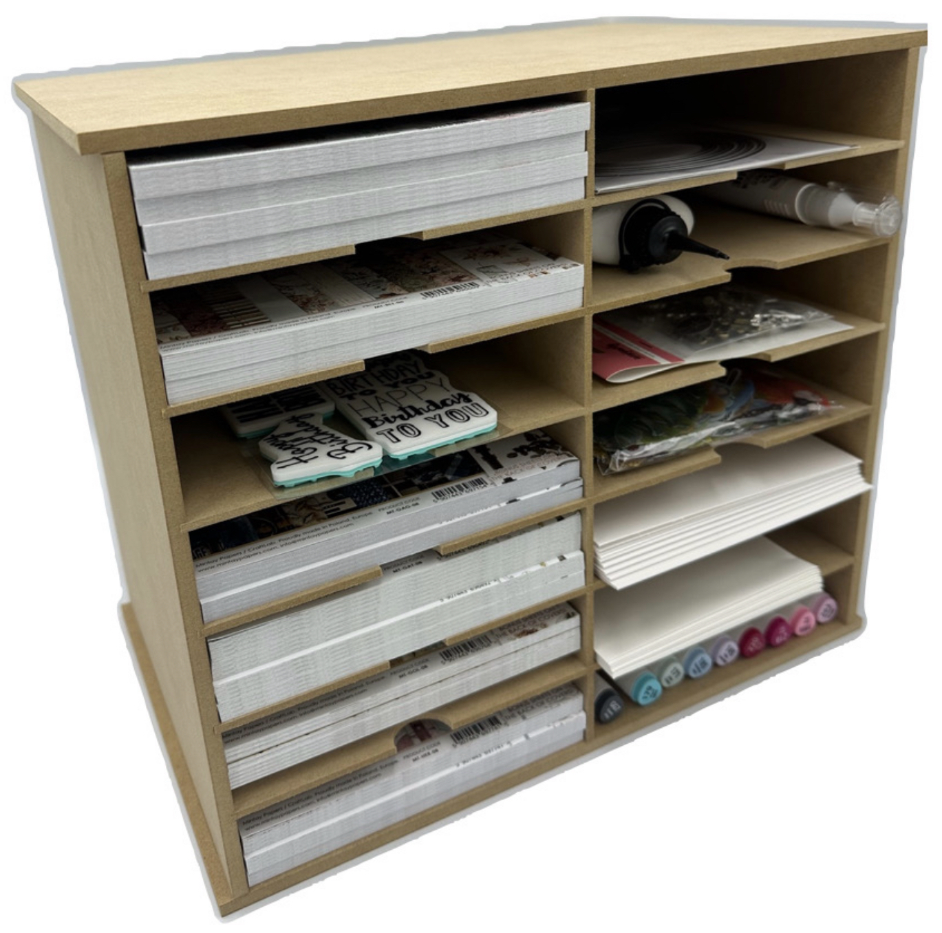 Scrapbooking 12x12 Paper Storage Rack Unit