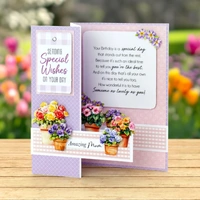 Katy Sue - White 5x7 Side Pop Up Cards & Envelopes 127x178mm, pack of 12
