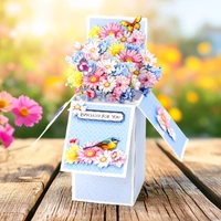 Katy Sue - White Pop Up Box Cards & Envelopes 140x200mm, Pack of 12