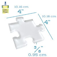 Gel Press PolyGel Plate Reusable Gel Printing Plate Puzzle Piece 4x4