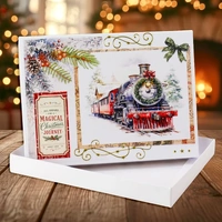 Christmas Train Die Cut Decoupage by Katy Sue Designs (pack of 3)