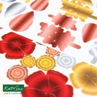 Katy Sue Chrome Effects - Die Cut Flowers & Leaves