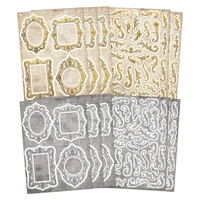 Cosmic Shimmer Gilded to Grunge Frames & Flourishes -10 Sheets