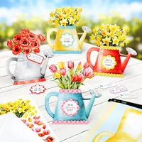 Katy Sue - Watering Can Blossoms and Blooms Card Making Kit