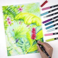 Tombow Dual Brush Pen - Purple Sage - 623