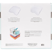 NEW We R Memory Keepers 12x12 Stackable Acrylic Paper Trays Storage 4/pk 660476