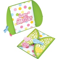 Sizzix Framelits Die Set 14PK Card, Half A2 Swirls 662743