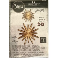 Sizzix 3-D Impresslits Cut and Emboss Folder Radiant by Tim Holtz 663298