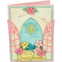 Sizzix Impresslits Embossing Folder And Die Set Wedding Window 663600