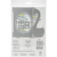 Sizzix Thinlits Die Set 6PK - Card, Swan Fold-a-Long 663617