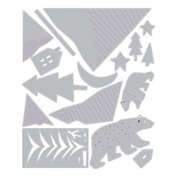 Sizzix Thinlits Die Set 16pk Arctic Bear 664445