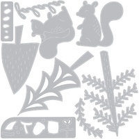 Sizzix Thinlits Die Set 10pk Festive Tails 664451