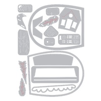Sizzix Thinlits Die Set 17pk Bell Jar Diorama 6645879