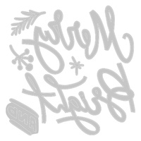 Sizzix Thinlits Die Set 4pk Merry & Bright by Tim Holtz 664739