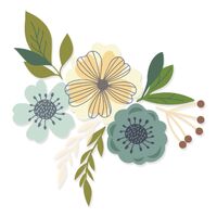 Sizzix Layered Clear Stamps Set 13PK Blossoms
