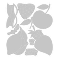 Sizzix Framelits Die Set 8PK w/3PK Stamps Fruity Friends #1