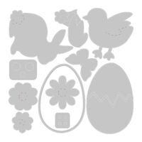 Sizzix Thinlits Die Set 11PK - Basic Easter Shapes by Olivia Rose 666108