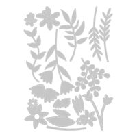 Sizzix Thinlits Die Set 16PK - Boho Bouquet by Lisa Jones 666109