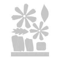 Sizzix Thinlits Die Set 8PK - Daisy Flower Mix by Jess Slack 666113