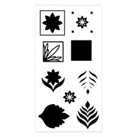 Sizzix Layered Clear Stamps Set 9PK - Geo Repeat by Lisa Jones 666144
