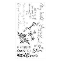 Sizzix Clear Stamps Set 10PK - Spring Bloom Sentiments by Jess Slack 666145