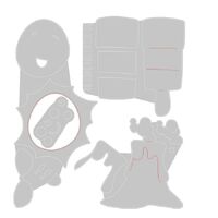 Sizzix Framelits Die Set 4PK w/3PK Stamps Crazy Characters #2