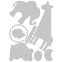 Sizzix Thinlits Die Set 8PK Basic Zoo Animals