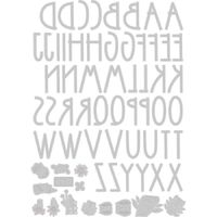 Sizzix Thinlits Dies 66PK Floral Alphabet
