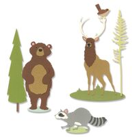 Sizzix Thinlits Die Set 8PK Forest Animals #2